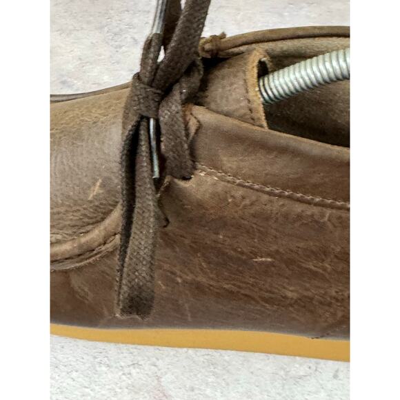 Clarks Originals Brown Leather Wallabees Stinson Hi Boots Men’s Size 9 - Picture 10 of 16
